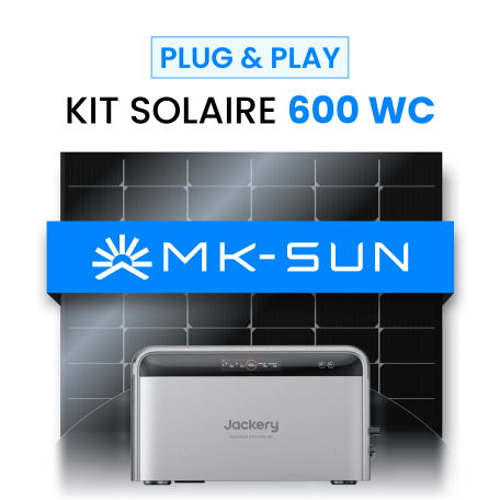 Kit Solaire Plug and Play 600W MK-SUN + Batterie Jackery SolarVault 3 Pro