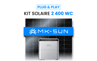 Kit Solaire Plug and Play 2400W MK-SUN + Jackery SolarVault 3 Pro + Batterie Additionnelle BP2500
