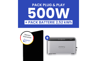 Kit Solaire Plug and Play 500W SOLYCO + Batterie Jackery SolarVault 3 Pro 2,52kWh