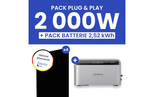Kit Solaire Plug and Play 2000W SOLYCO + Batterie Jackery SolarVault 3 Pro 2,52kWh