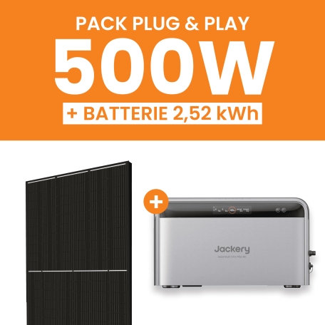 Kit Solaire Plug and Play 500W Amerisolar + Jackery SolarVault 3 Pro