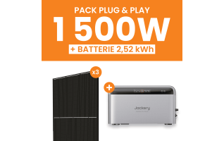 Kit Solaire Plug and Play 1500W Amerisolar + Jackery SolarVault 3 Pro
