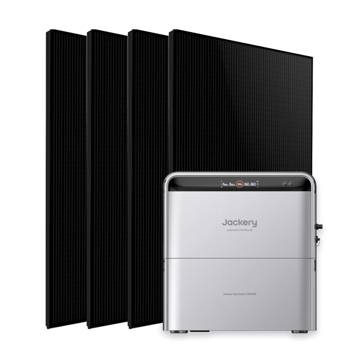 Kit Solaire Plug and Play 2000W Amerisolar + Jackery SolarVault 3 Pro + Batterie Additionnelle BP2500