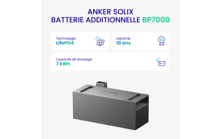 Batterie Anker SOLIX BP7000 7 kWh - Extension Solaire Solarbank Max AC