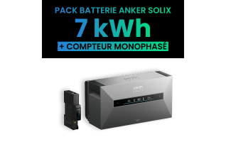 Pack Anker SOLIX Solarbank Max AC 7 kWh + Compteur Gen 2 Monophasé