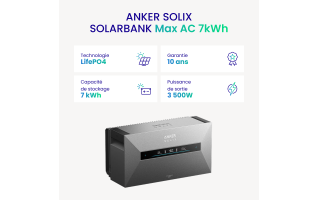 Batterie Solaire Anker SOLIX Solarbank Max AC 7 kWh - Mon Kit Solaire