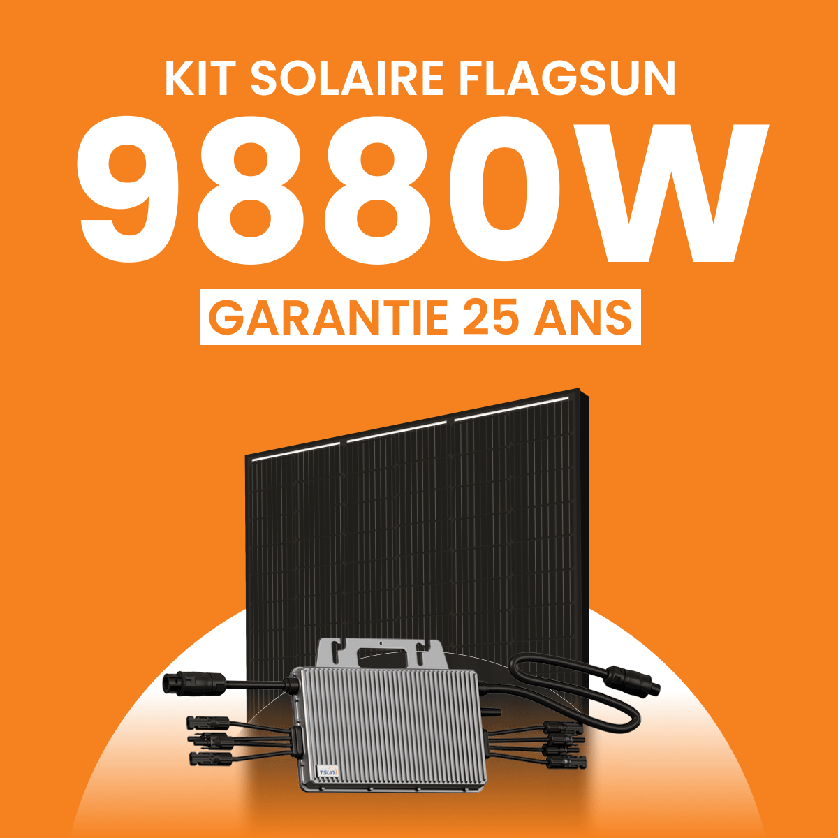 Kit Solaire Autoconsommation 9880Wc Flagsun - Micro onduleurs TSUN