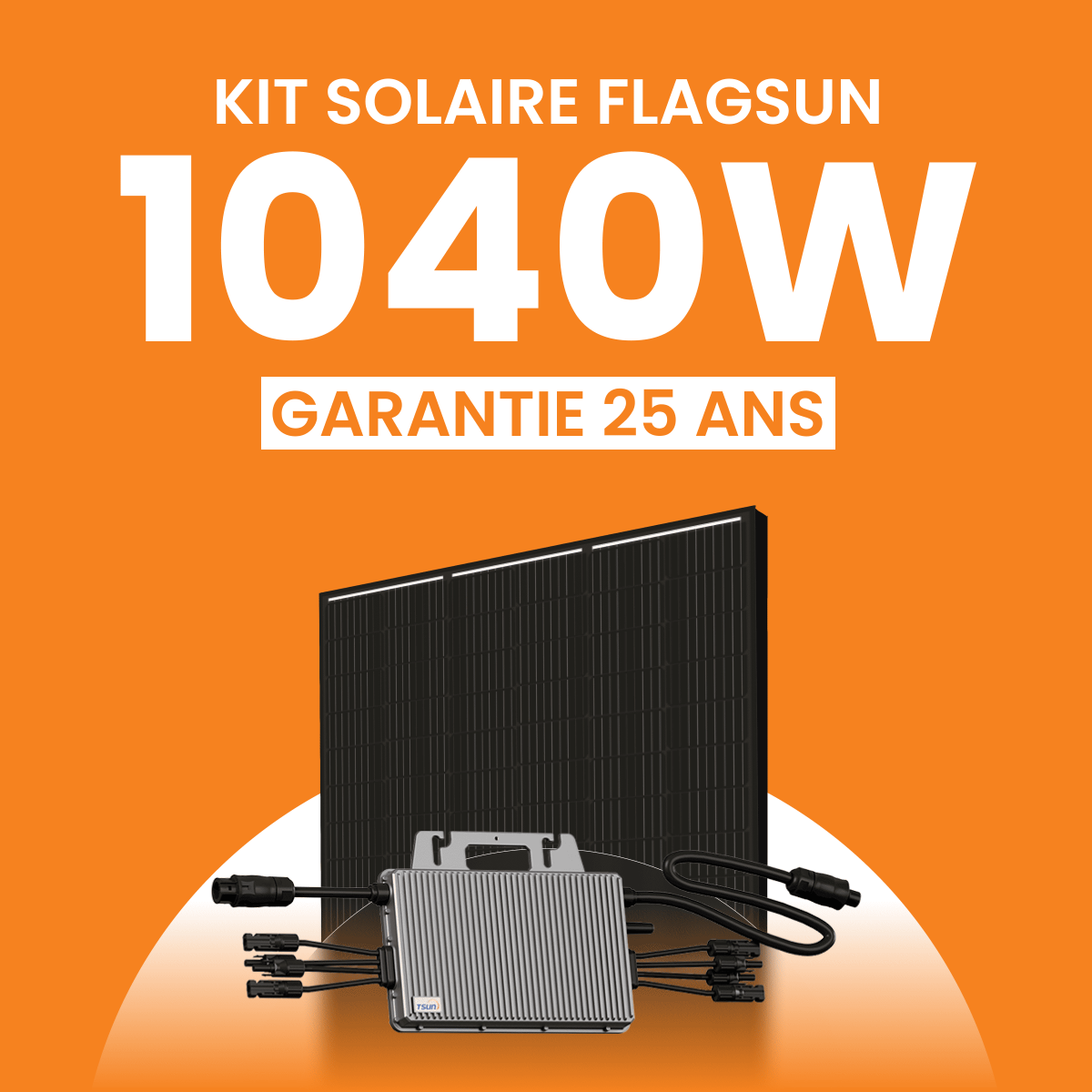 Kit Solaire Autoconsommation 1040Wc Flagsun - Micro onduleurs TSUN