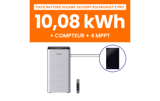 Pack Batterie Solaire Jackery SolarVault 3 Pro 10.08kWh + Compteur Intelligent 1P