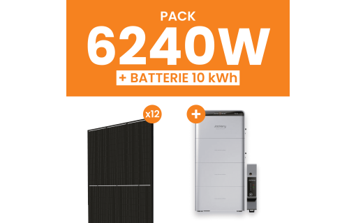 Kit Solaire 6240W Flagsun avec Batterie Jackery 10 kWh