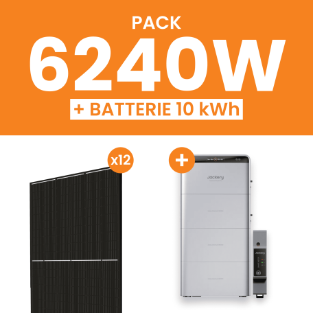 Kit Solaire 6240W Flagsun avec Batterie Jackery 10 kWh
