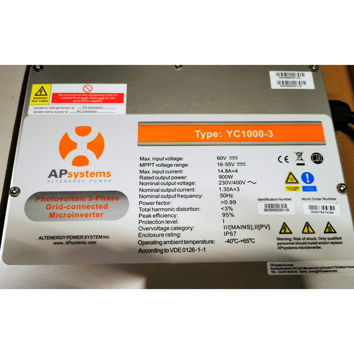 micro-onduleur aps triphase informations