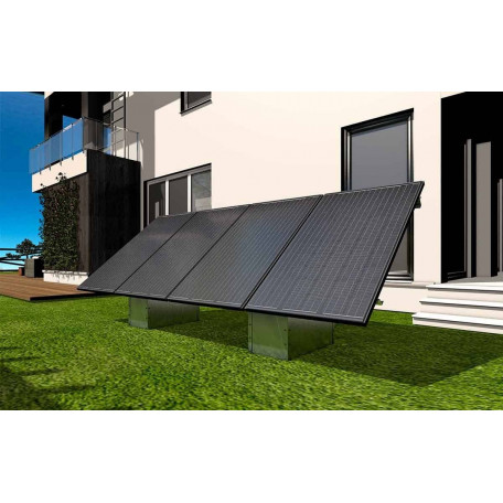 Fixation au sol du kit solaire - GSE GroundSystem