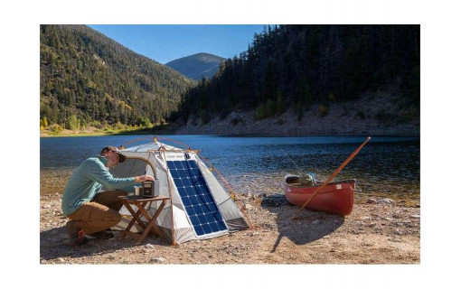 Panneau solaire souple SunPower HPFLEX Tedlar Blanc pour bateau et  camping-car - 110W ENERGIE MOBILE