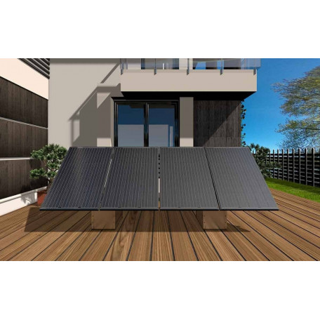 Fixation au sol du kit solaire 24 panneaux - GSE GroundSystem Fixation au sol du kit solaire 24 panneaux - GSE GroundSystem