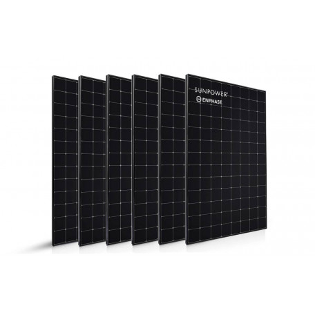 6 panneaux solaires Sunpower 400 Wc 6 panneaux solaires Sunpower 400 Wc