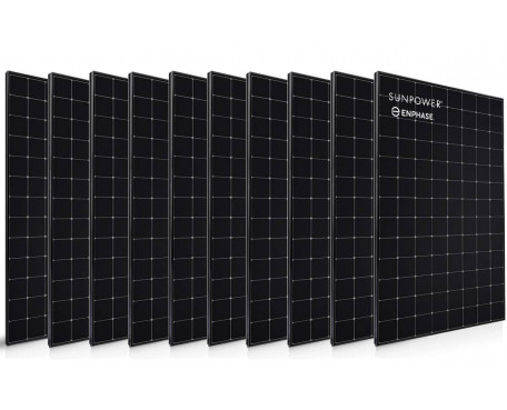 10 panneaux solaire Sunpower 400 Wc