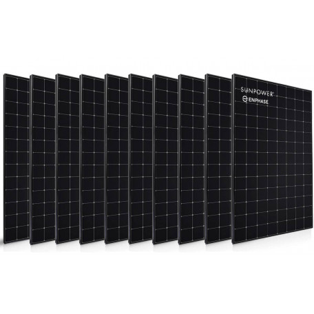 10 panneaux solaire Sunpower 400 Wc 10 panneaux solaire Sunpower 400 Wc