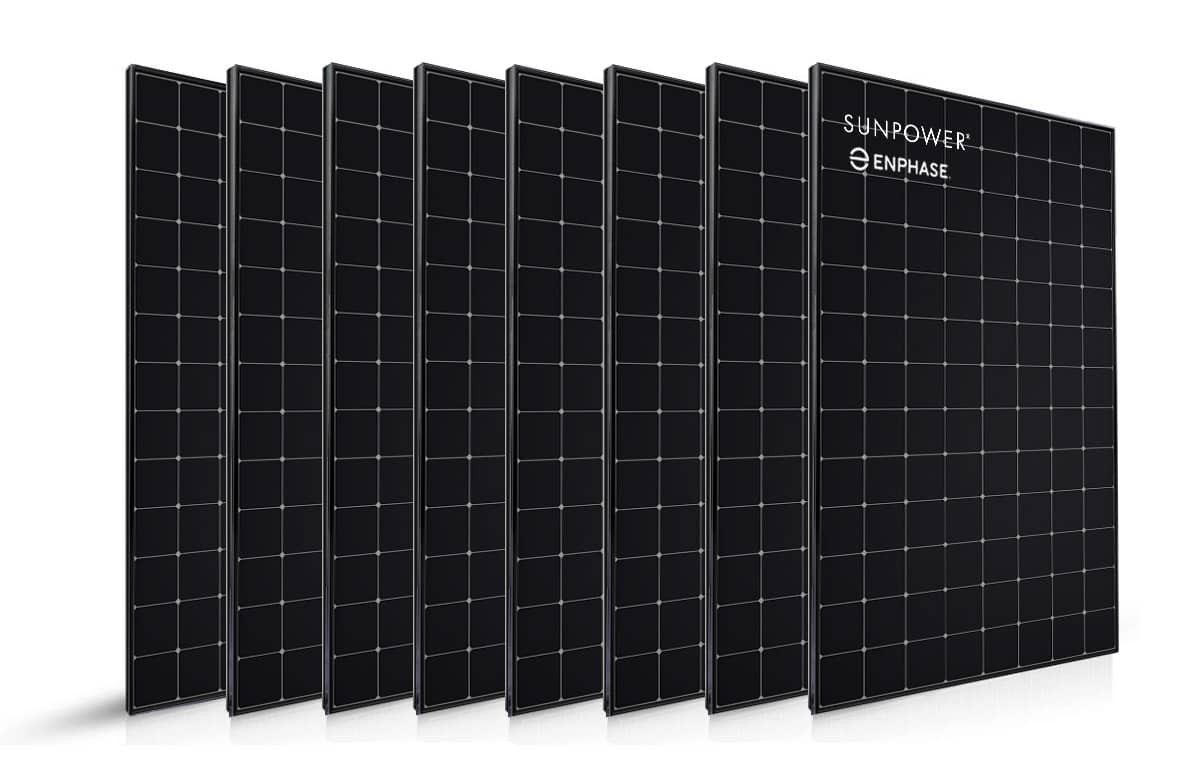 8 panneaux solaires Sunpower 400 Wc
