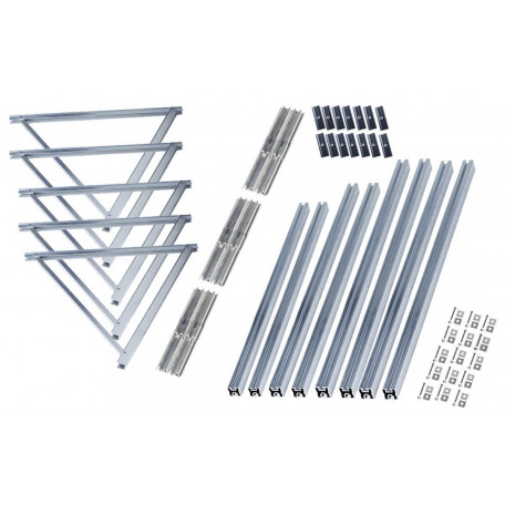 Kit de fixation Schletter pour 10 panneaux Kit de fixation Schletter pour 10 panneaux
