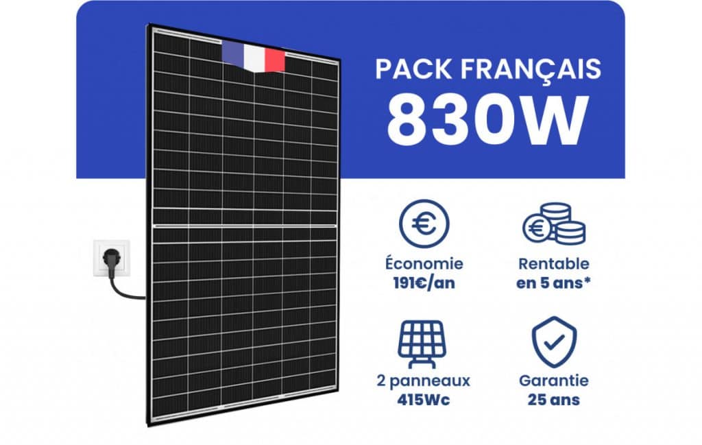 Kit solaire autoconsommation 830w