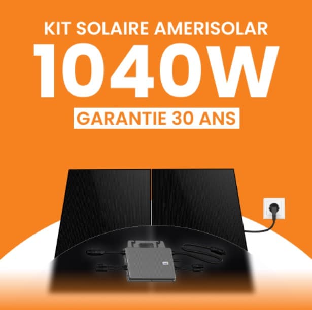 Kit solaire plug and play Amerisolar 1040W