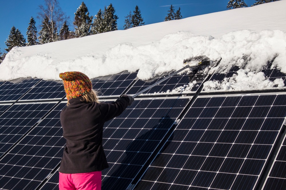 Entretien panneau solaire hiver