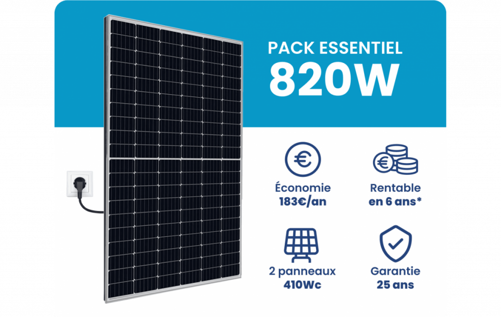 Kit Solaire Autoconsommation 820W - Micro onduleur APS