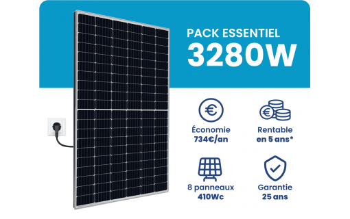 Kit Solaire Autoconsommation 3280W - Micro onduleurs APS