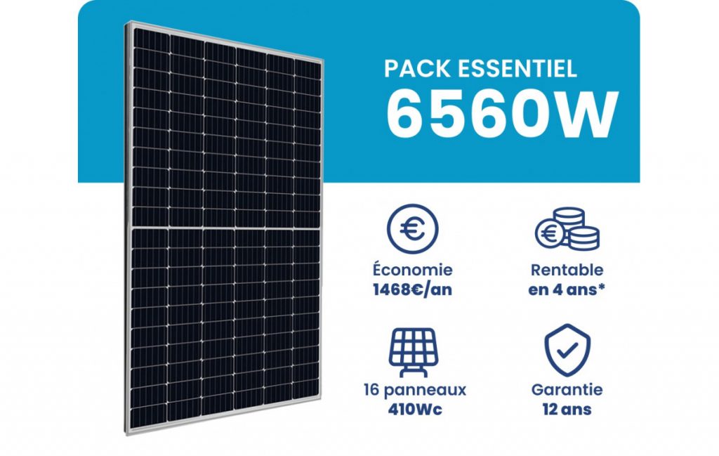  Kit Solaire Autoconsommation 6560W Triphasé - Micro onduleurs APS