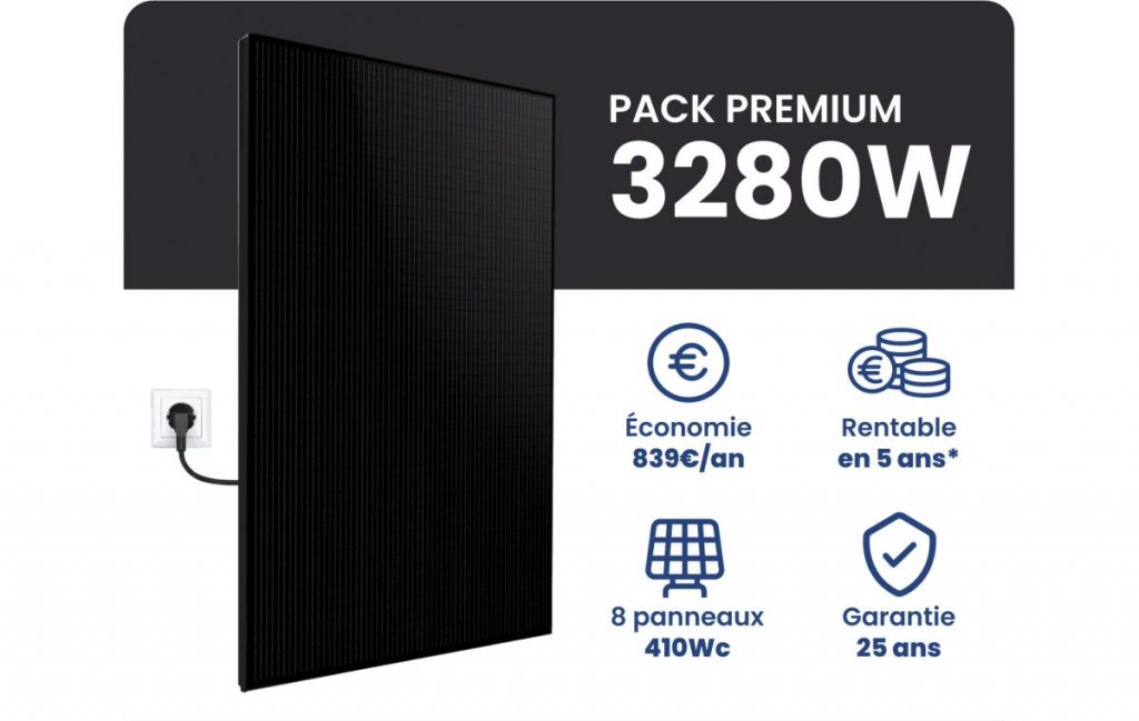 Kit Solaire Autoconsommation Premium 3280W - Micro onduleurs APS