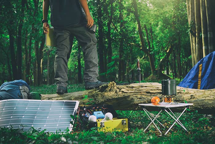 Camping car panneaux solaires souples