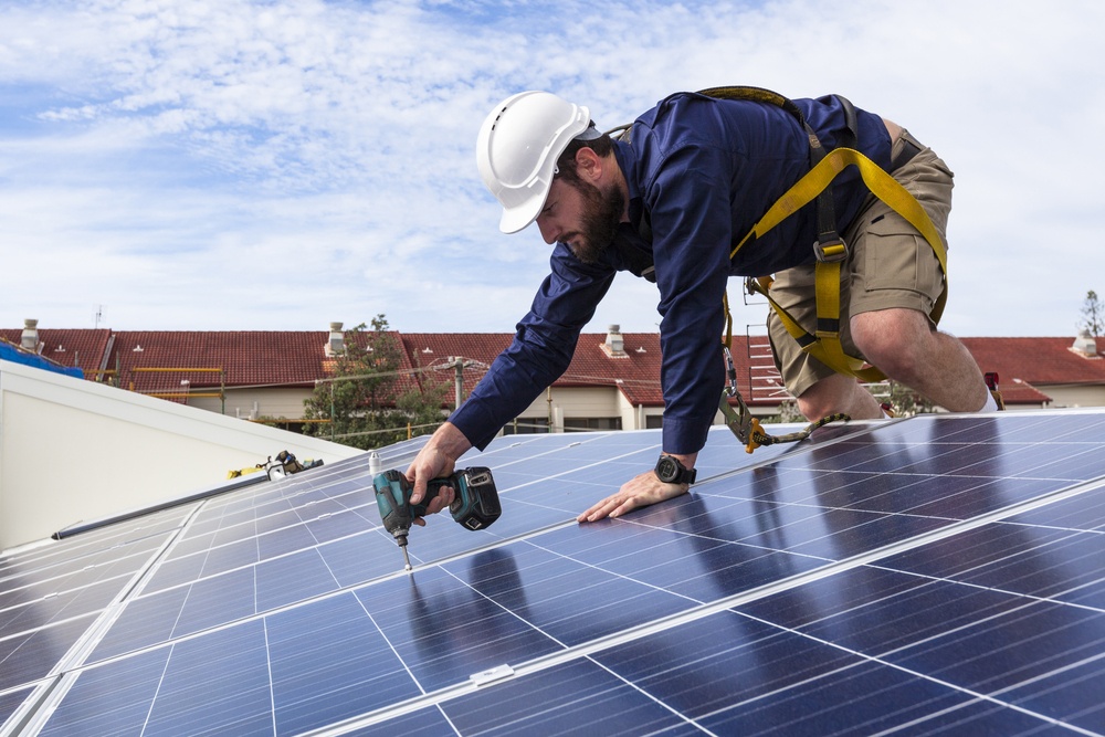 Produção de instalação solar