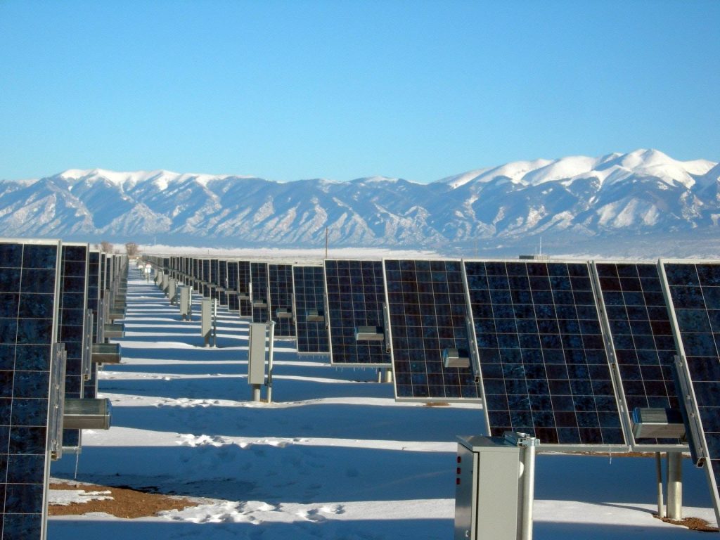 Production panneau solaire hiver