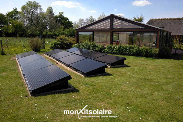 Installation panneau solaire terrain bac jean claude