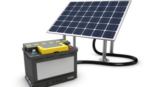 panneau solaire sur batterie