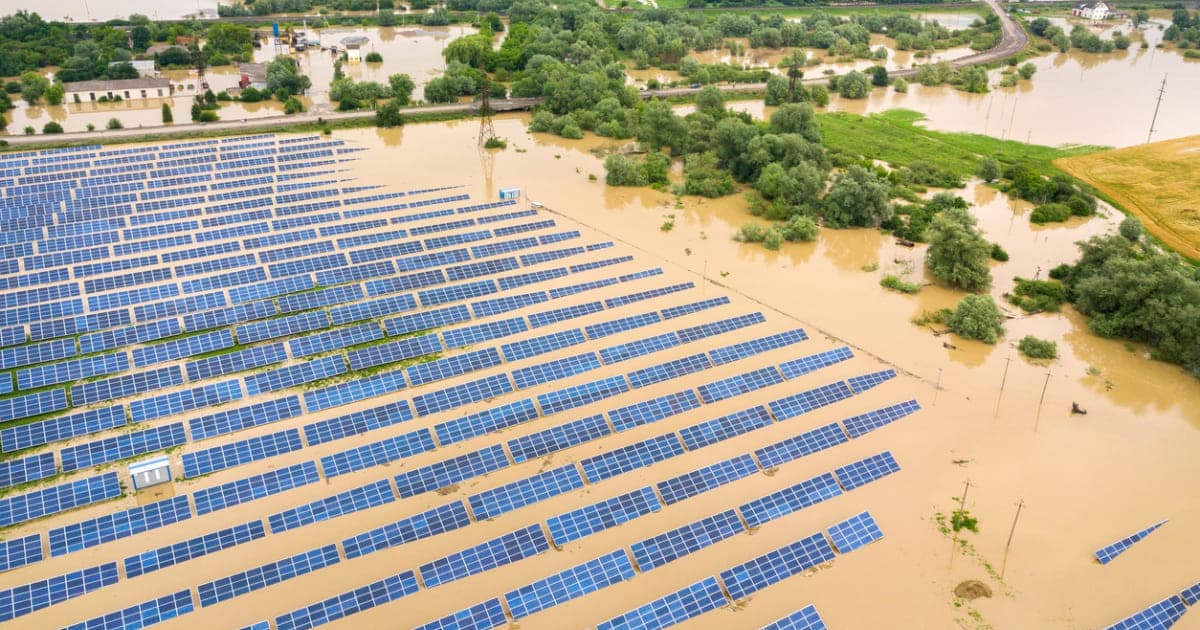 panneau solaire dégât eau