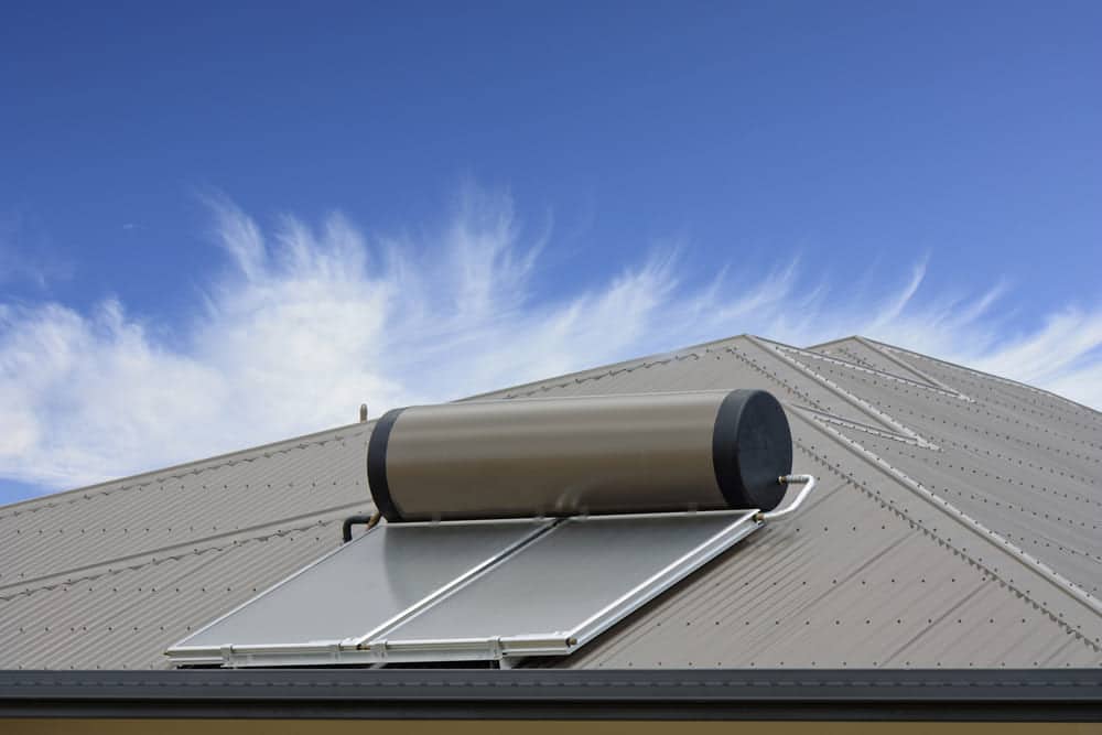 Chauffe-eau solaire sur toiture