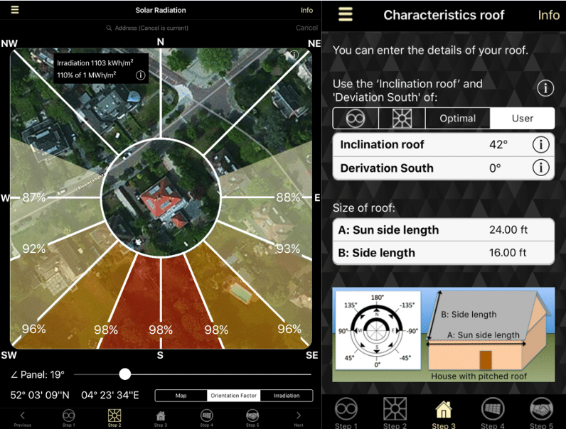 Application Solar Consult pour panneaux solaires