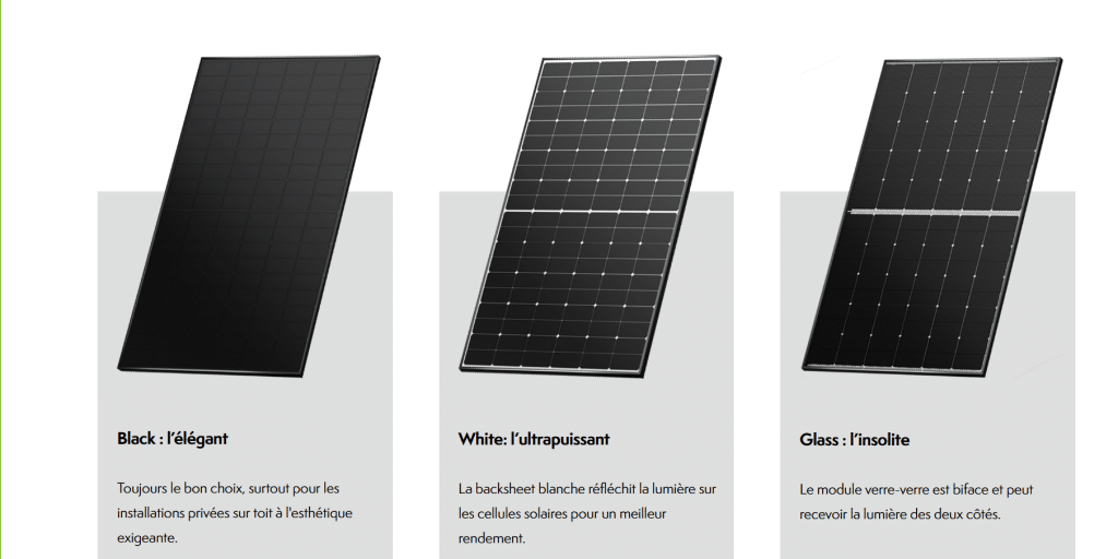 Les différents panneaux solaire de meyer burger