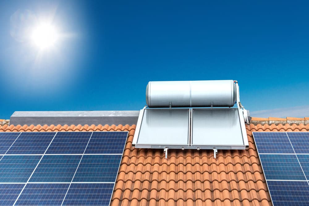 voici un chauffe-eau solaire