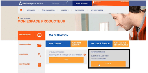 se-creer-un-compte-sur-edf-oa Relever la production photovoltaïque du linky en allant sur la page d'accueil de EDF OA