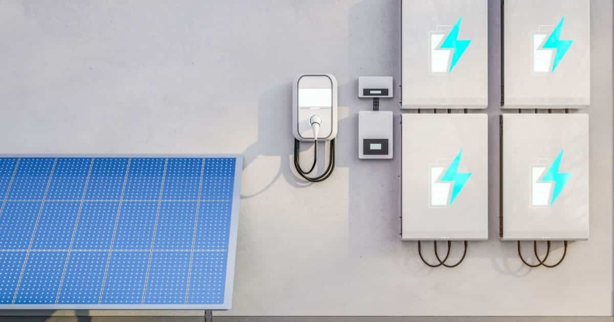 Batterie pour panneaux solaires de 6000W