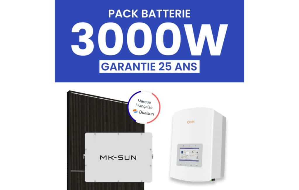 kit-solaire-autoconsommation-6-panneaux-dualsun-onduleur-hybride-batterie-5kwh kit solaire batterie 6 panneaux dualsun