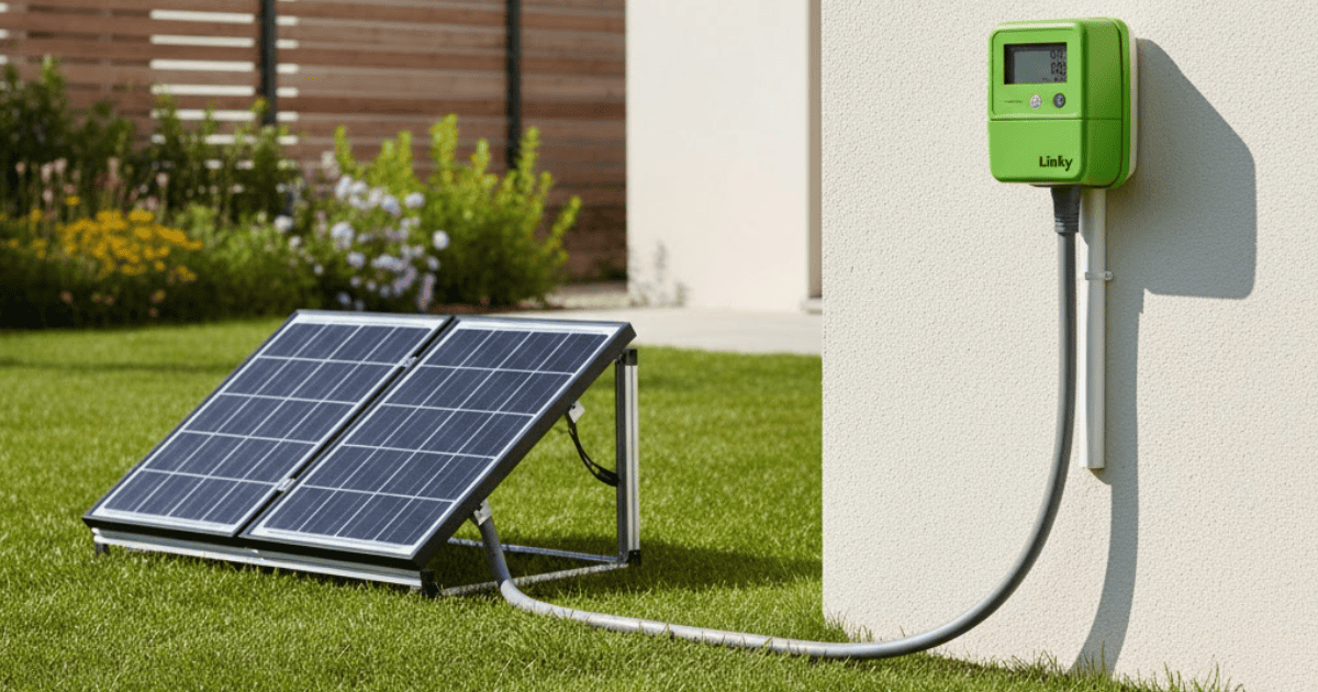 Raccordement des panneaux solaires sur compteur linky