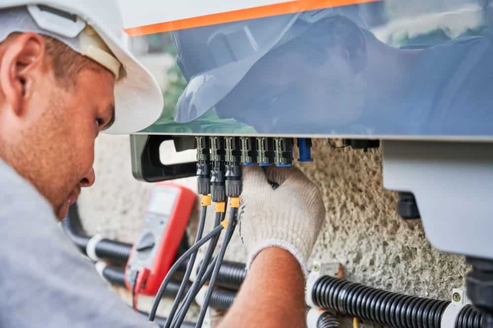 Branchement d'un coffret photovoltaïque