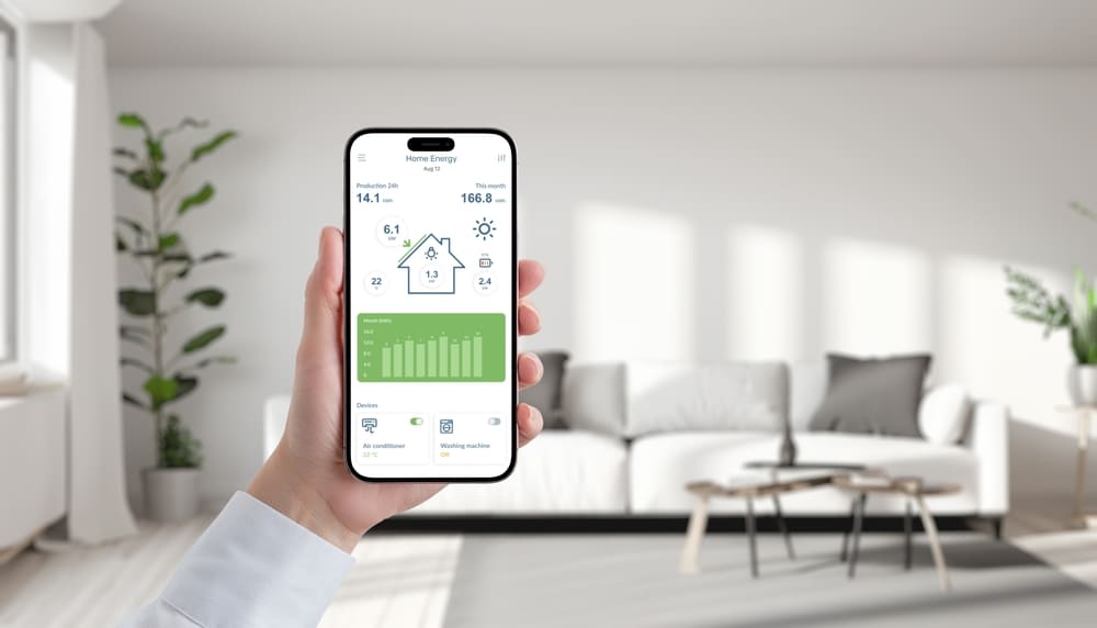 Application mobile de suivi de la production et de la consommation d’énergie solaire dans une maison