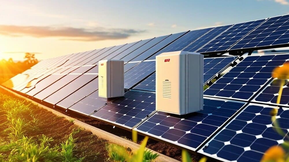 Batteries de stockage associées à des panneaux solaires pour optimiser une installation photovoltaïque de 5000W