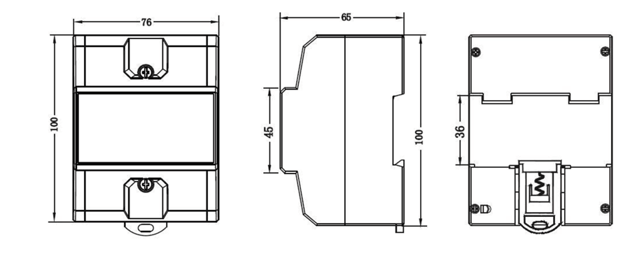 Coffret de protection AC 9kW kit solaire dimension