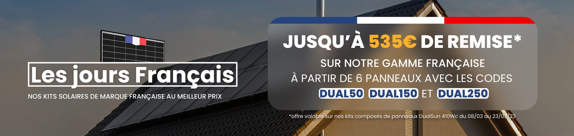 bannière promotionnelle mai 2021 Mon Kit Solaire